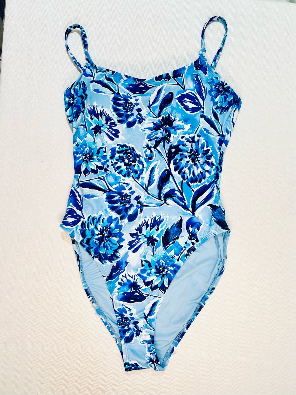 Women's Andie The Amalfi One Piece Blue Floral Swimsuit